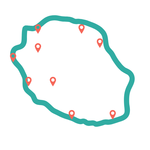 toute l'ile de la reunion