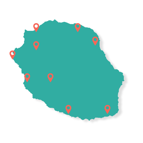 toute l'ile de la reunion